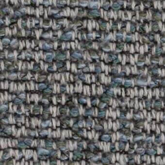 Gray tweed fabric sample, n54 Constantini Pietro collection, heathered texture with blue and olive accents, dense matte weave.